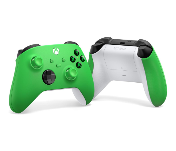 Bezprzewodowy kontroler MICROSOFT XBOX Zielony Velocity Green - 1124830 - zdjęcie 4